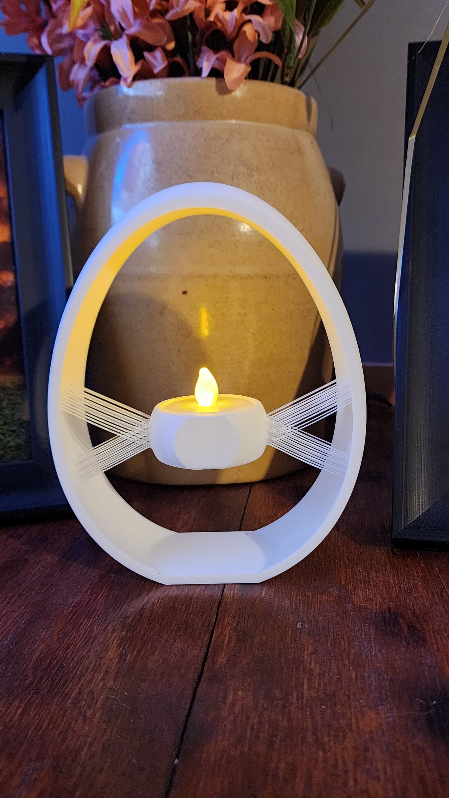 Easter floating t light candle holder