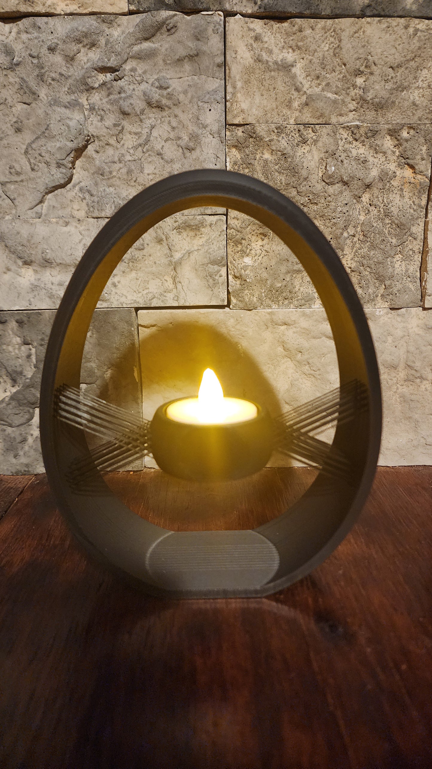Easter floating t light candle holder