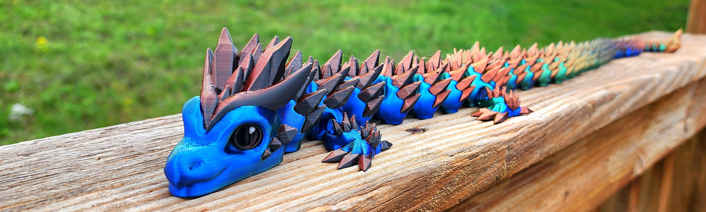 Multicolor Crystal dragon