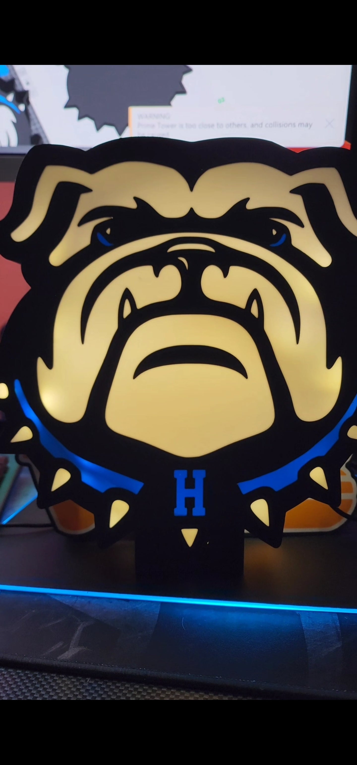 Hampton bulldogs light box