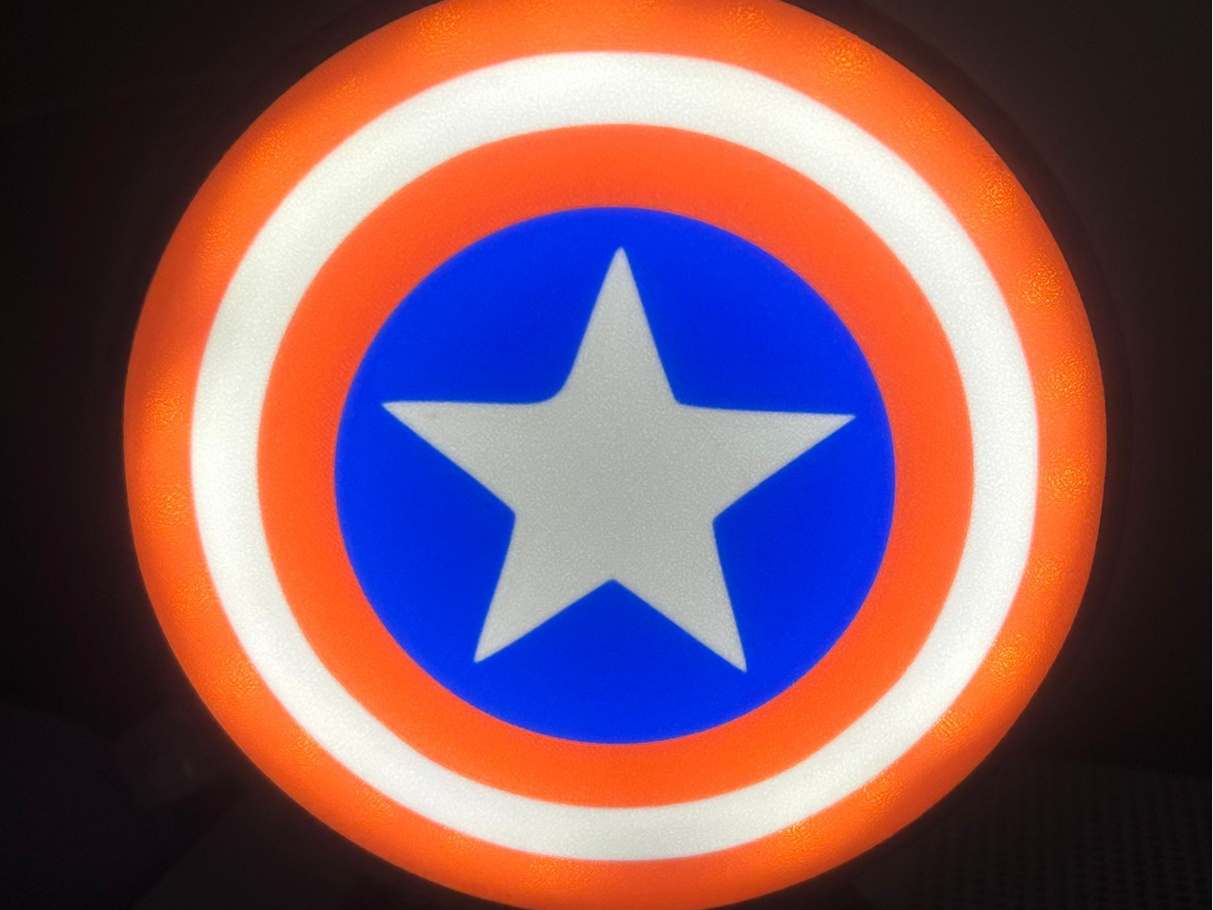 Captain America shield lightbox